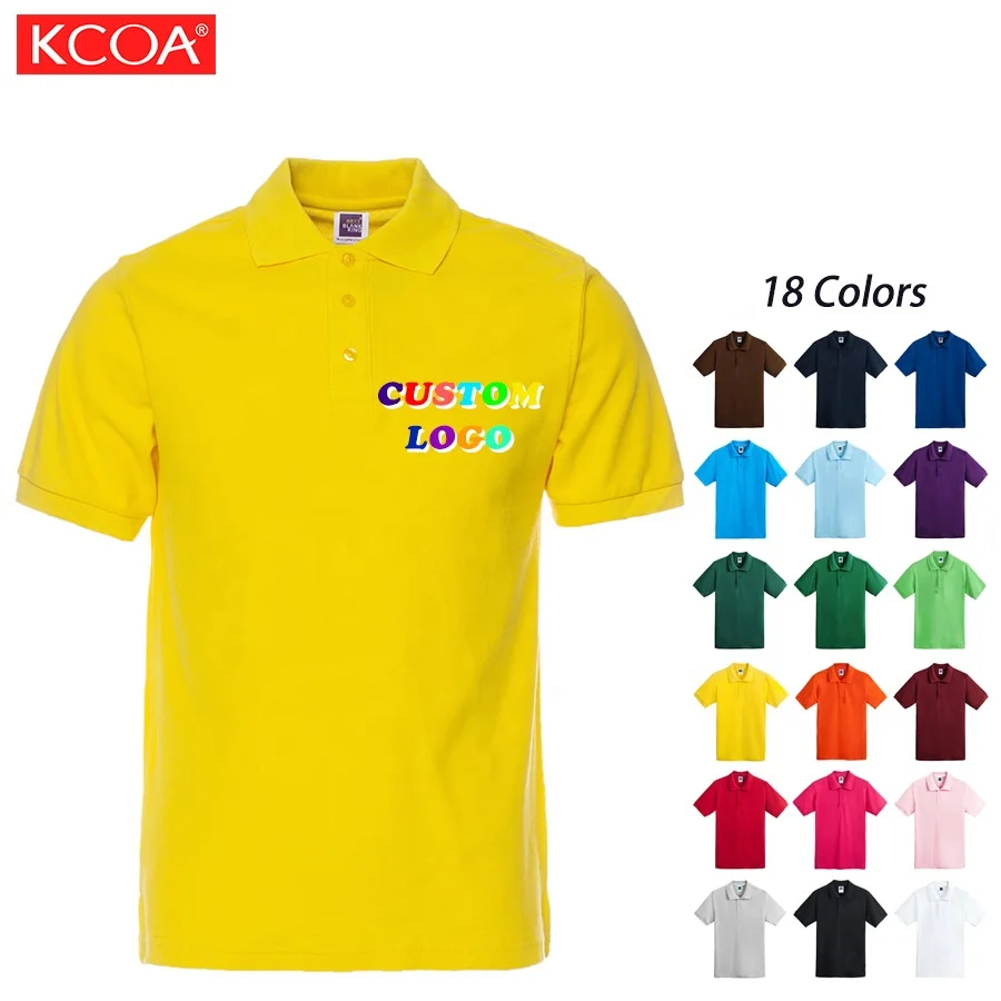 

Ready to Ship Custom Breathable Unisex Plain Color Polo Shirt