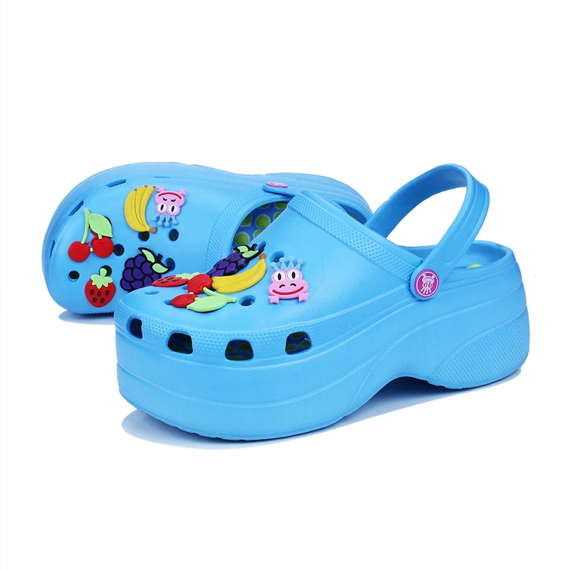 

New Arrival Fashion Clogs Thick Sole High Heel Croc Girl Platform Sandals Shoes Slipper Woman Clog