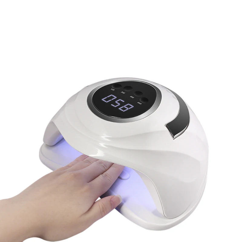 

Handheld UV Nail Lamp 42 LEDs 168W Nageldroger LED Light Therapy Machine Lampe UV Ongle Nail Polish Fast Drying Lamp Nail Dryer, White