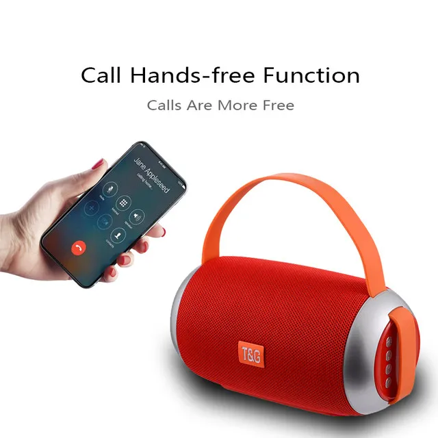 TG112 Column Waterproof 10W Loudspeaker Bass Outdoor Sports Soundbar Music Bluetooth 5.0 Speaker Portable Wireless Speaker - ANKUX.COM