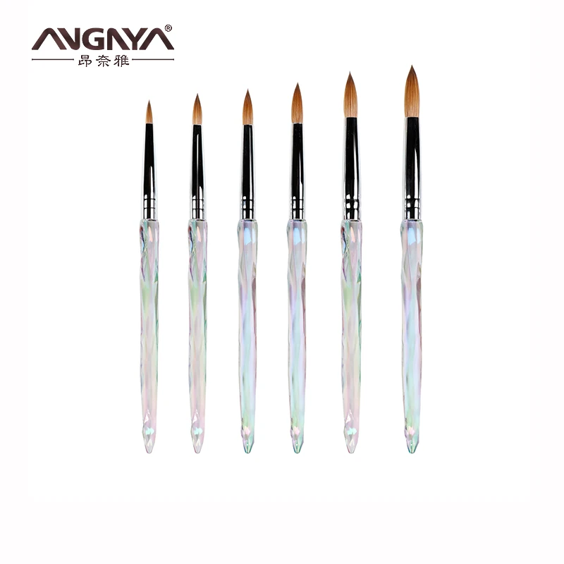 

ANGNYA Acrylic Handle Pure Kolinsky Acrylic Nail Brush For Hot Sale