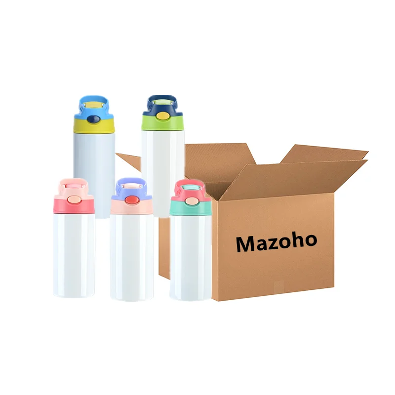 

Mazoho USA Warehouse 12 Oz Stainless Steel Sublimation Tumblers Free Shipping Double Wall Vacuum Insulated Mugs For Kids