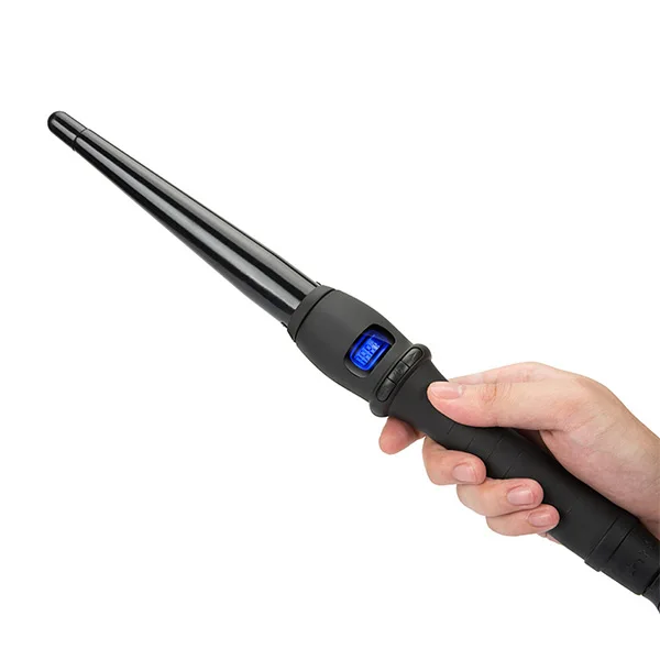 

Tapered Curling Wand Professional Ionic Ceramic Curler with LCD Digital Display Hair Quick Styling iron for Long Lasting Curls
