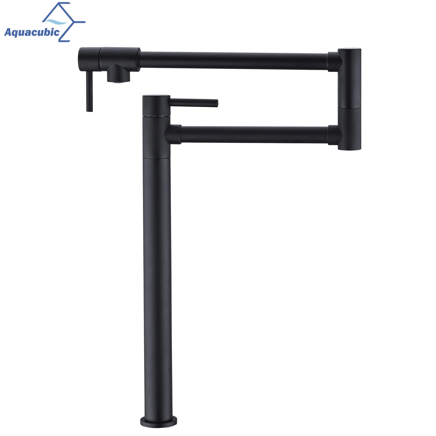 

Goods in American Stock Ready to Ship Pot Filler Faucet with Extension Shank Matte Black Pot Filler