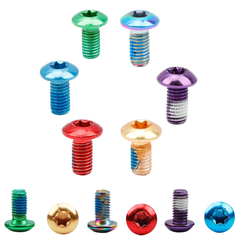 

12pcs Colorful T25 Alloy Steel Bicycle Disc Brake Rotor Torx Bolts screw mountain bike bolt M5x11.5mm