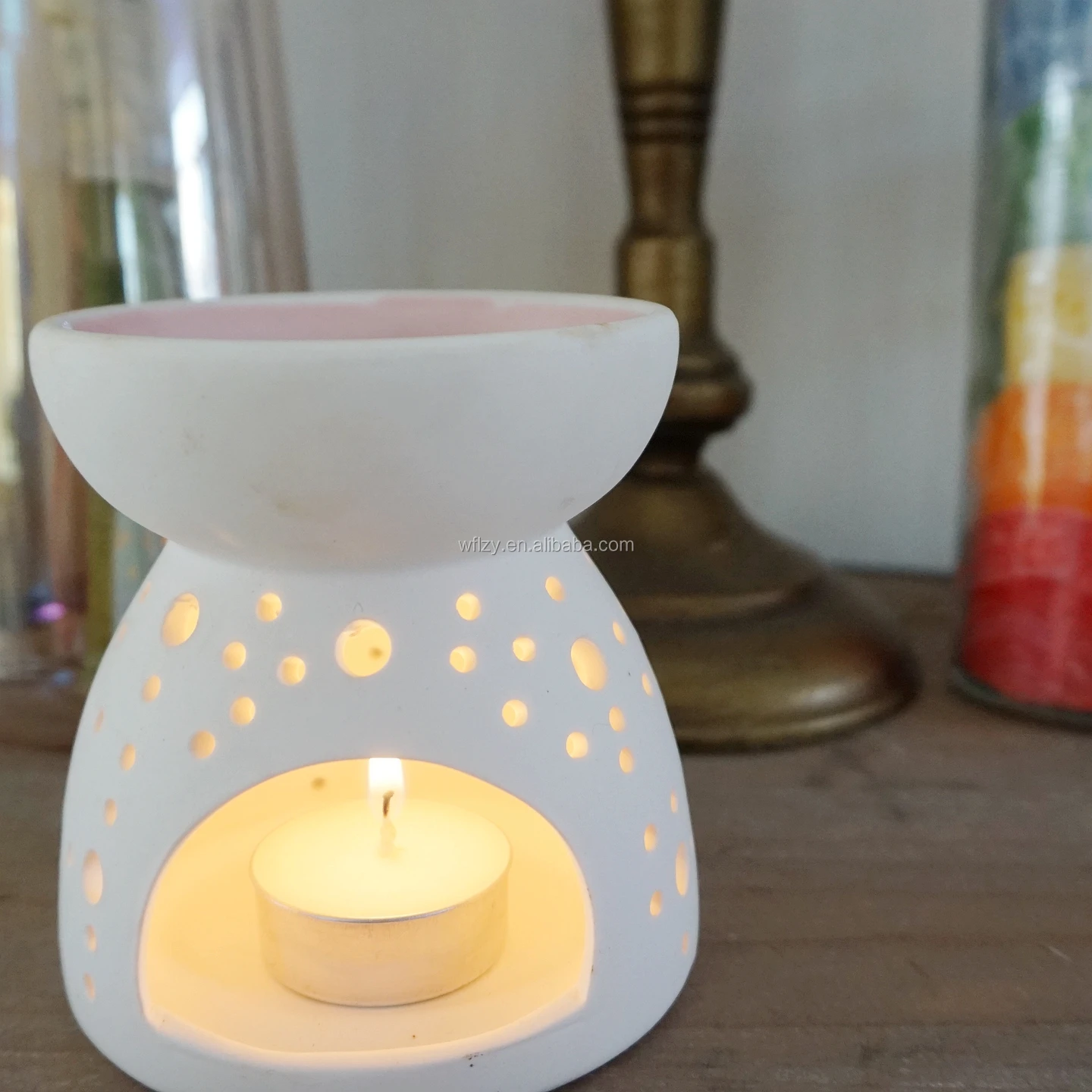 Wholesale Tealight Candle Container Home Decoration Silver Candle Jar