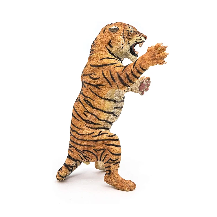Customized Wholesale Hand Painted Realistic Resin Papo Standing Tiger