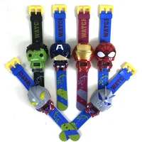 

4 style hot sale kids children cartoon Captain America Toy Watch