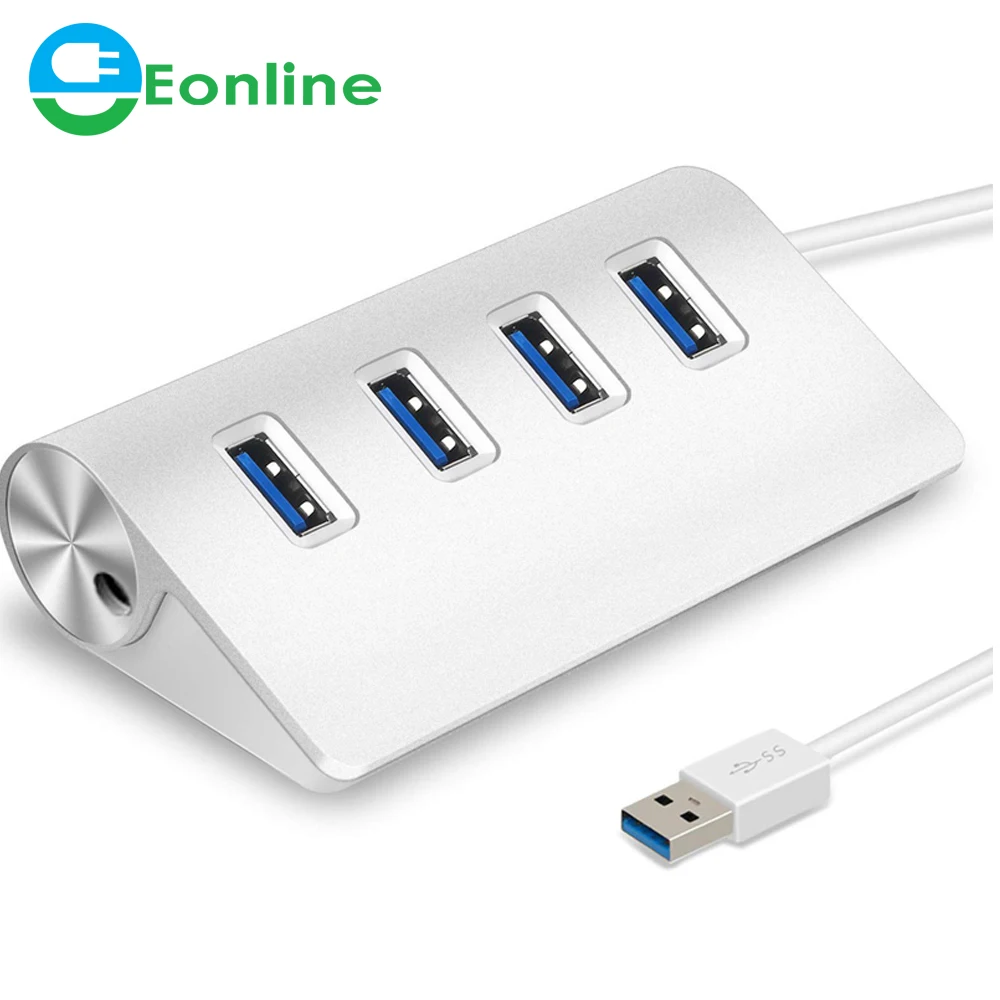 

Eonline USB HUB 3.0 multi 4 7 ports for xiaomi macbook pro air computer PC laptop adaptador USB 3 hab, Sliver