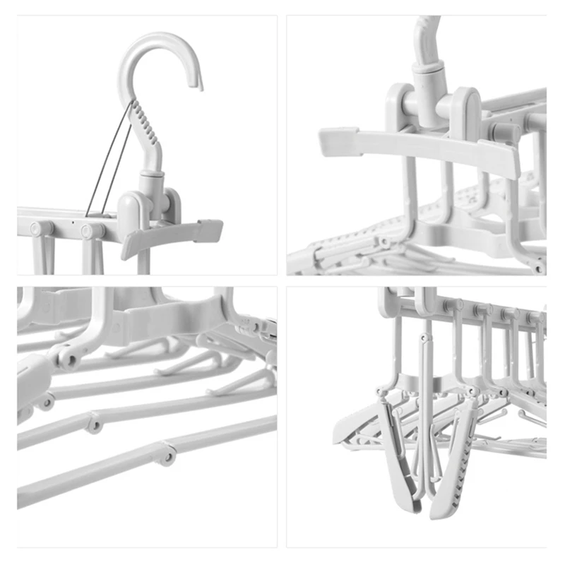 Multifunction Collapsible Clothes Hanger Nonslip Clothes Suit Dress