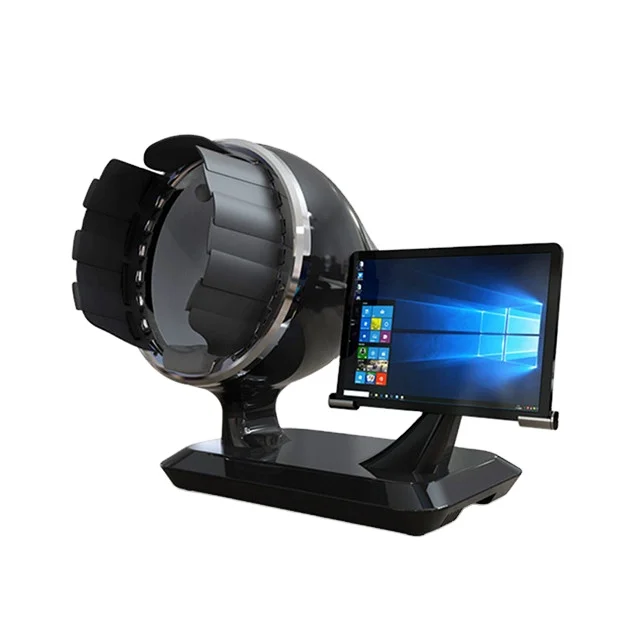 

Professional 3d skin analyzer facial microscope digital analyzer face magic mirror 3duv light spot wrinkle skin analysis machine, Black