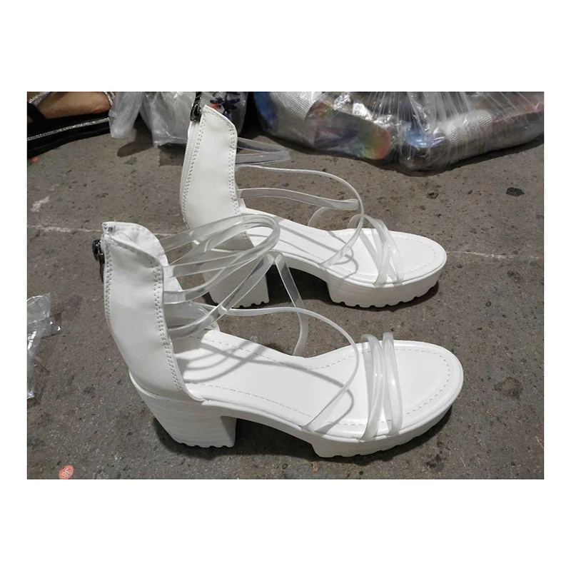 

Woman Platform Fur Sandals Ladies Plush High Heels Female PU Leather Non Slip Shoe Women Open Toe Women's Footwear Plus Size 43, Many colors