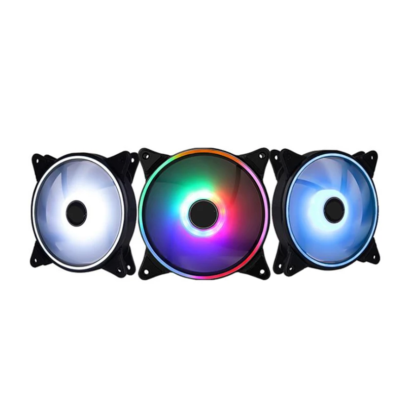 

Segotep Ge-12 Colorful Double Light Ring Computer Case Fan RGB PC Fan Silent 120mm Cooling Fan