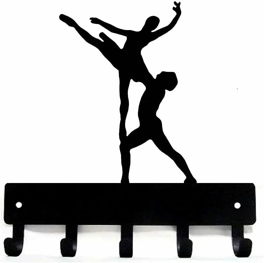 

Yinfa Ballet Couple #1 - Key Rack - 6 Inch Wide/9 Inch Wide Metal Wall Art TY2238