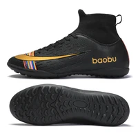 

35-45 Custom High Ankle Sports Football Boots Indoor Soccer Shoes