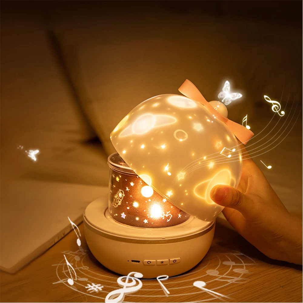 New LED Romantic Fantasy Rotating Star Sky Light Projector Night Light Kids Bedroom Baby Night Light