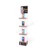 New arrival acrylic floor standing cosmetic display stand/plexiglass customizable cosmetic floor display rack