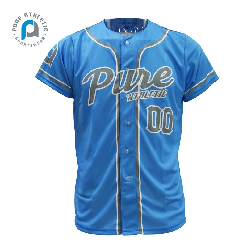 Source PURE customized high quality dark green baseball uniform printing  youth men blank sublimated baseball jersey on m.