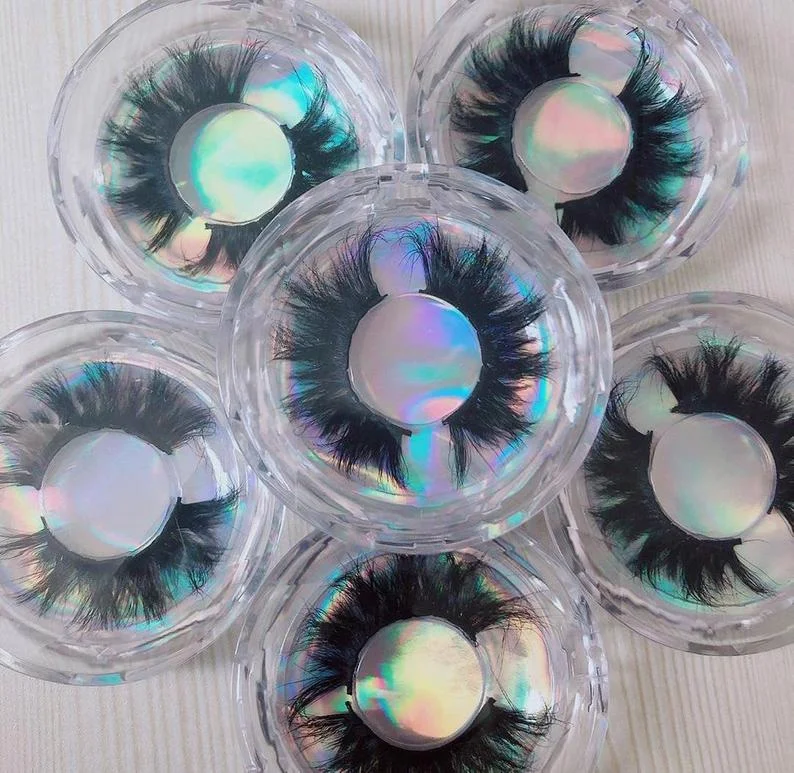 

New design free sample colored eyelashes private label eyelashes vendor attractive mink colored eyelashes and packaging, Multicolor