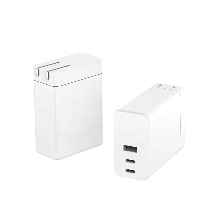 

TURSDA S24 The Best Mini Size 120 Watts Charger GaN Tech US Plug USB C Ports x2 & Quick Charge USB A Port x1