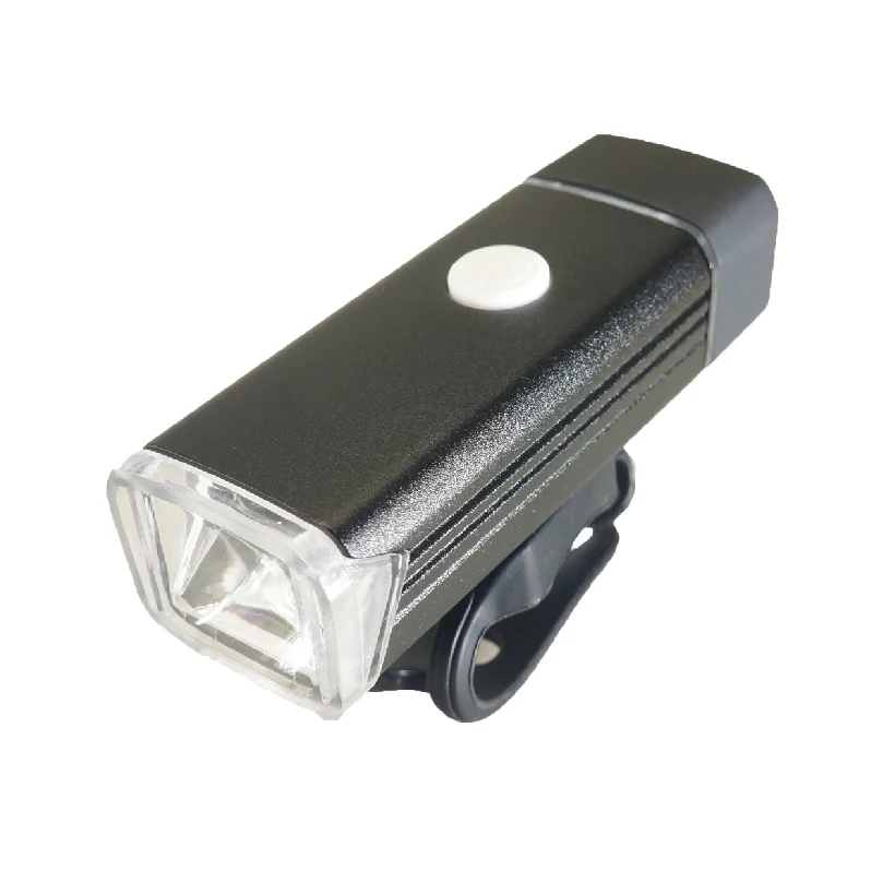 

Hot Sale Aluminium USB Rechargeable LED Bicycle Flashlight Bike Lights for Night Riding with favorable price, Black