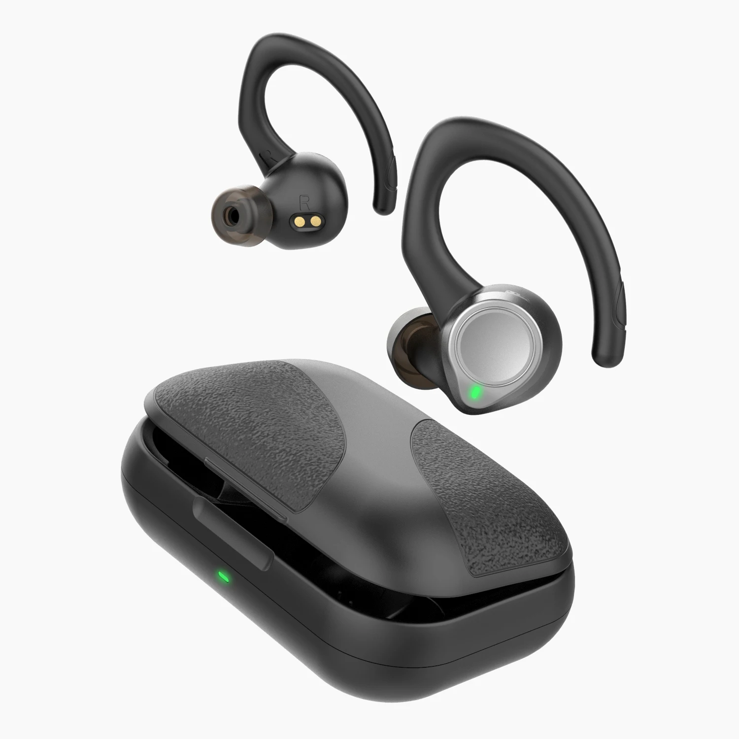 

Wholesale BE1036 Earhook Headset Sport Magnetic Bluetooth Earbuds TWS Headphone Deep Bass Earphone Mobile Phone Black Waterproof