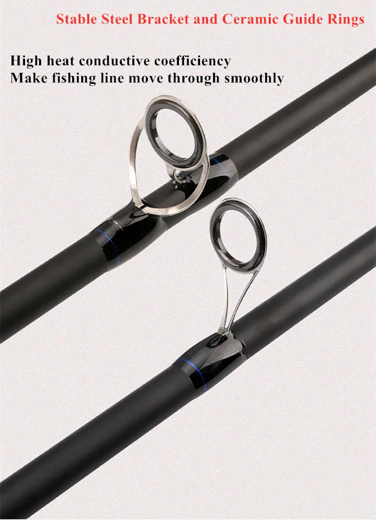 Wholesale 2 Sections Fishing Rods Carbon Fiber M Power 1.65m 1.8m 2.1m