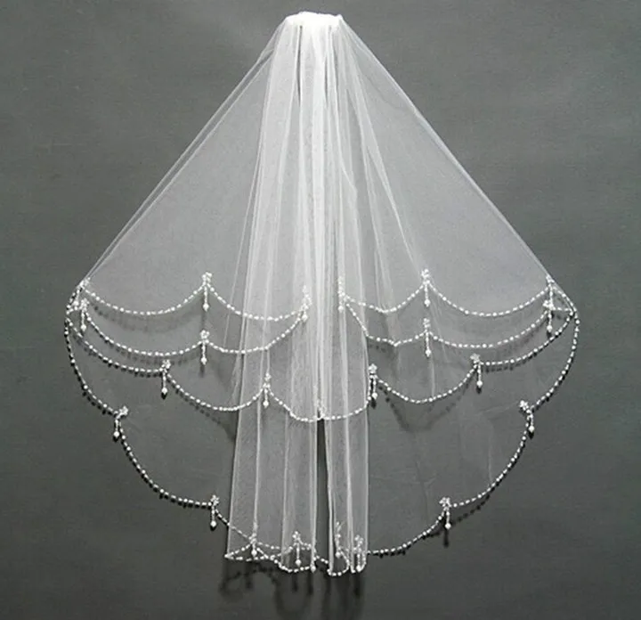 

Simple Short Tulle Wedding Veils Two Layer With Comb White Ivory Bridal Veil for Bride for Marriage Wedding Accessories