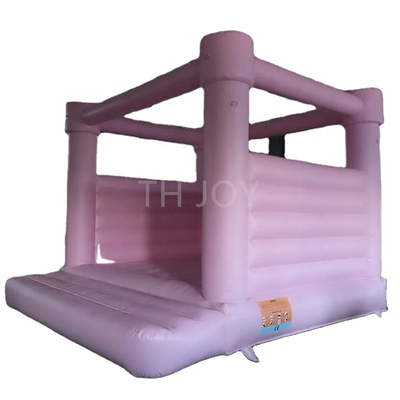 

free air ship to door,13x13ft 4x4m inflatable bouncer house, pink bouncy castle for birthday anniversary party, As picture