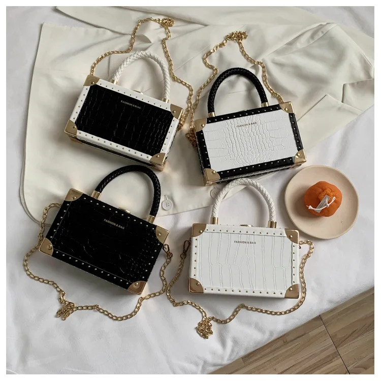 

Hot Sell Women Chain Bags Girls Fashion Box Purse Females Design Box Handbags For Ladies