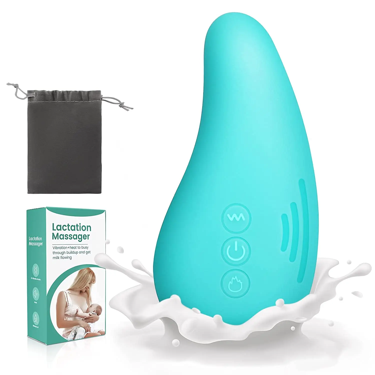 

Hot Selling Low-Priced Breast Care Warming Lactation Massager Essential Massage Machine for Breastfeeding