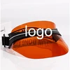Fashion customized orange Mirror Sunglasses visor cap with uv protection
