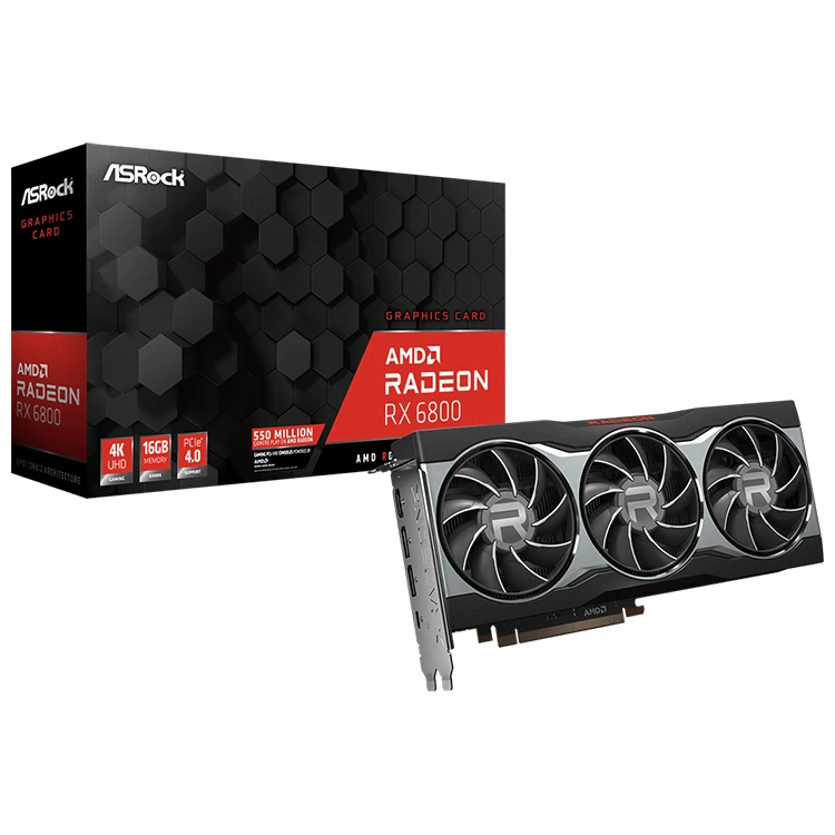 

ASRock AMD Radeon RX 6800 16G Gaming Graphics Card with GDDR6 16GB Memory Support Preorder Now