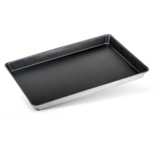 

Sheet Pan Custom Non-stick Perforated Baking Tray For Commercial Use, Black & silver