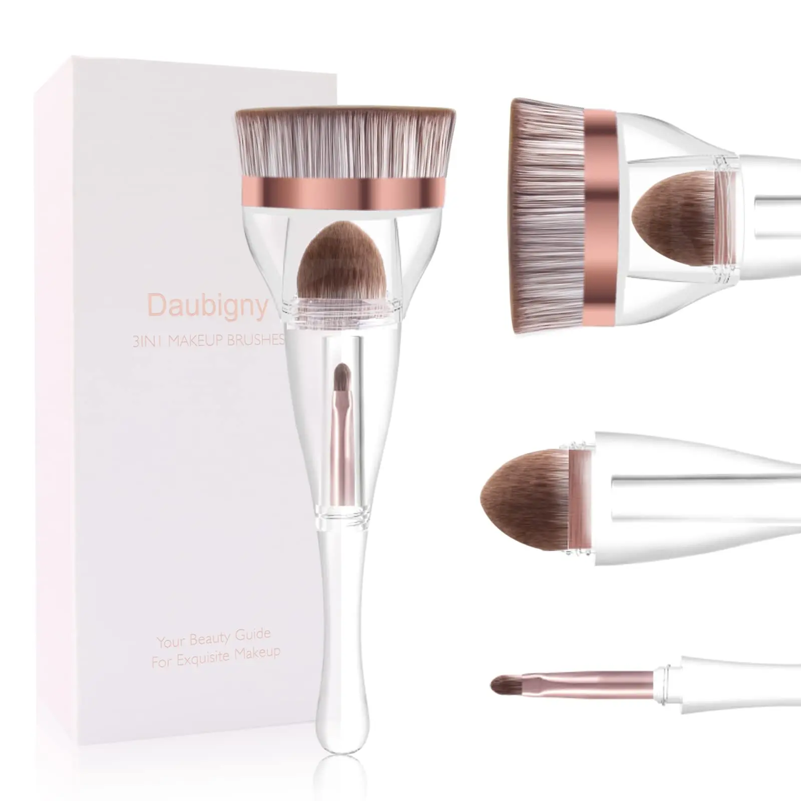 

OEM 3 In 1 Foundation Brush Makeup Tool Set Face And Lip Brush Makeup Brush Set