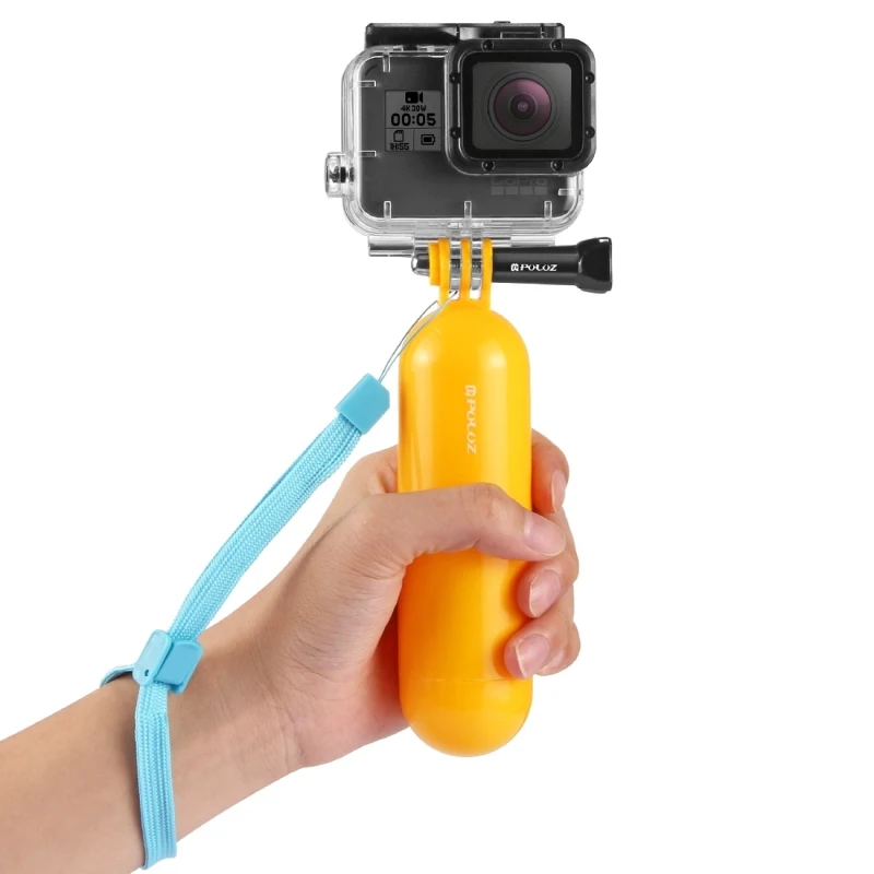 

Black Friday Promotion PULUZ Floating Handle Bobber Hand Grip with Strap for Sport camera, for GoPro for Insta, Yellow