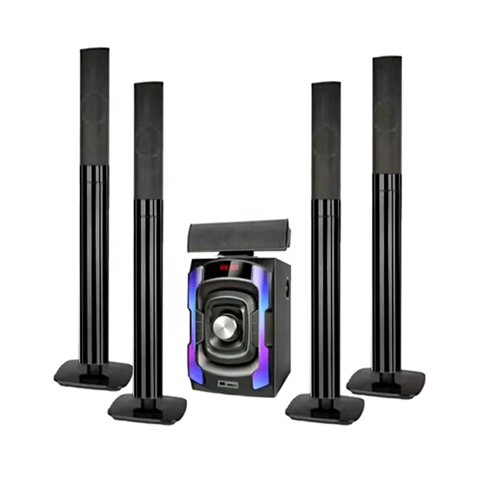 

5.1 wireless music home theatre system speaker tower speaker home theatre for home karaoke subwoofer, Black oem