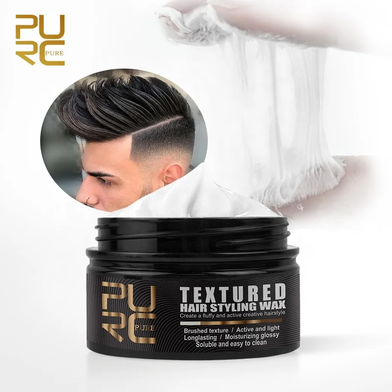 

OEM Private Label Temporary Clay Hair Wax Pomade Gel Style Natural Organic Matte Hair Styling Wax Mens Hair Wax For Men, White
