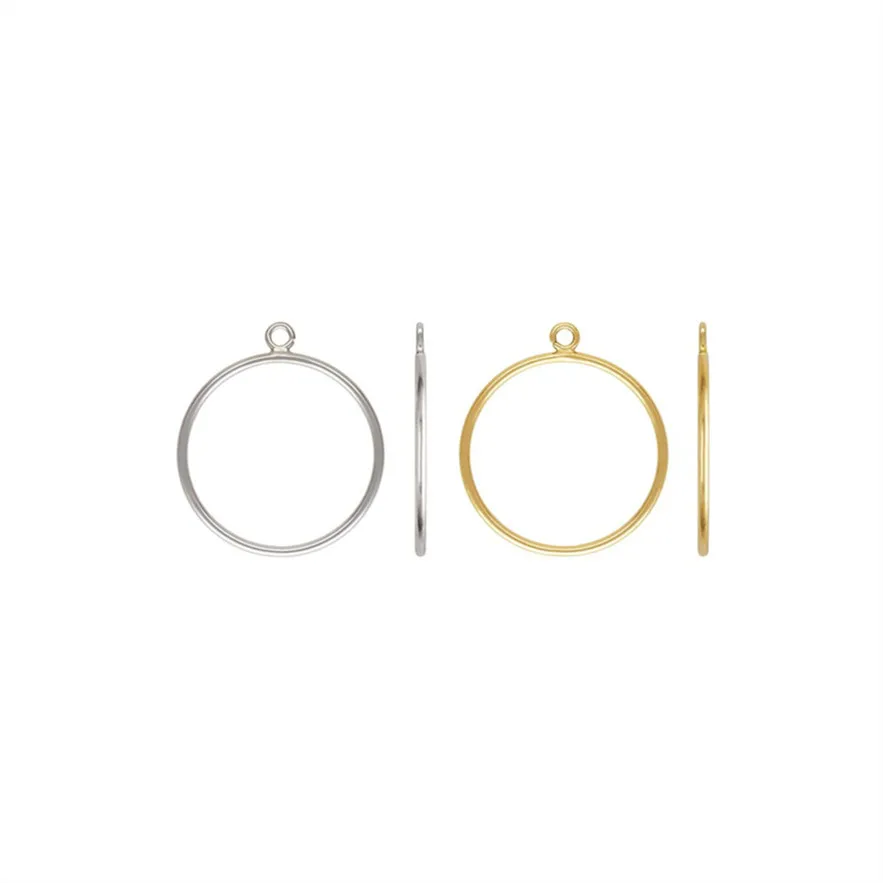 Fine 14K Gold Filled Stacking Wire Rings with Open Closed Jump Rings for Women Jewelry Making