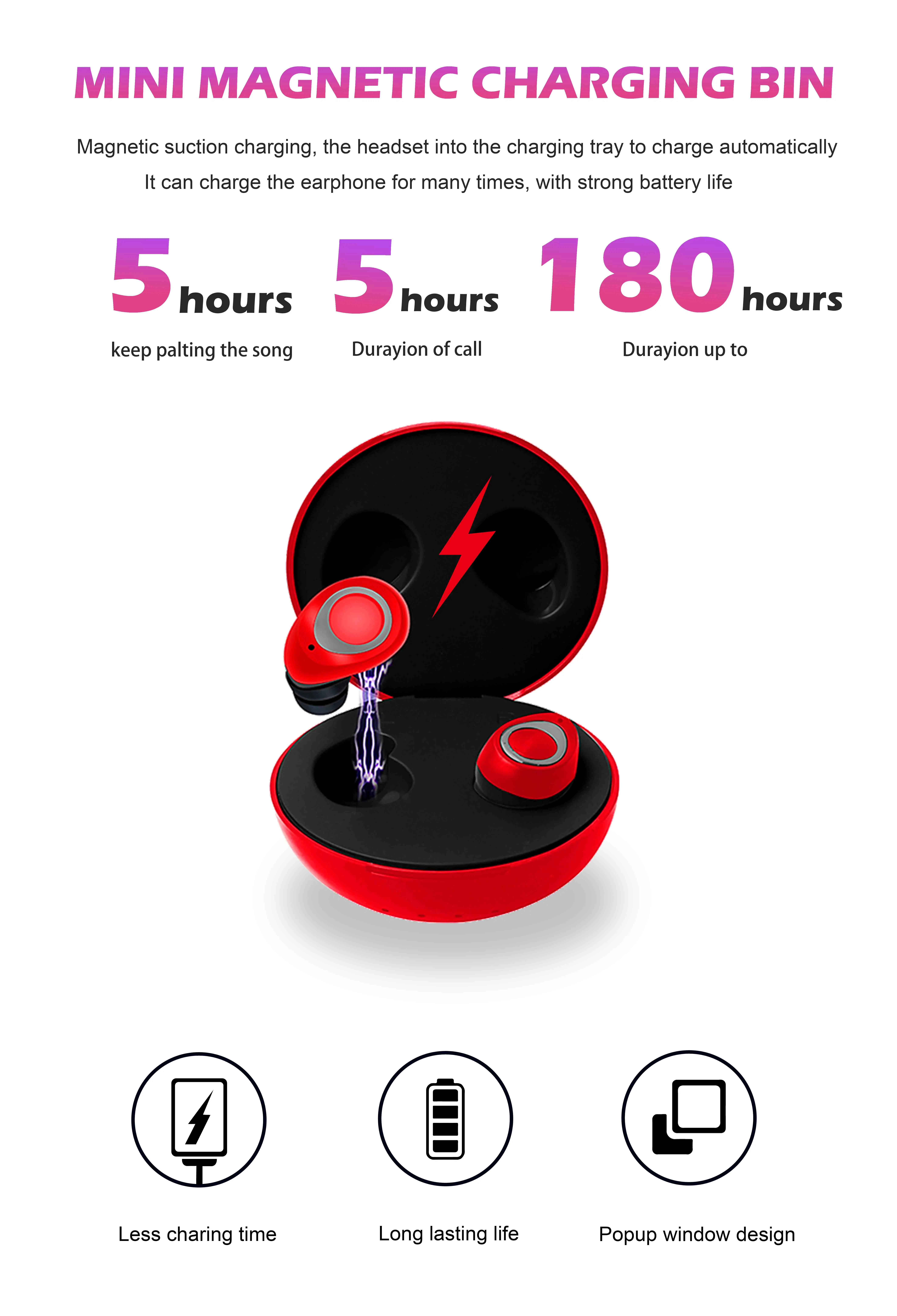 free shipping i12 tws earphone bt5.0 wireless earbuds for phone - ANKUX.COM