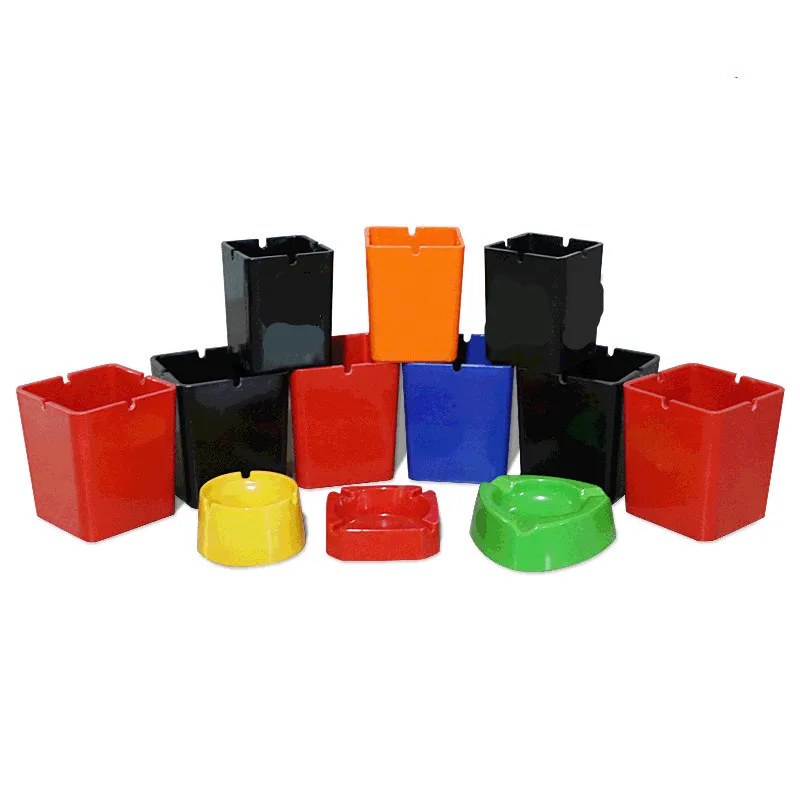 

Portable Plastic Ashtray Custom Logo Home Office Bar Hotel Travel Ashtray, Picture