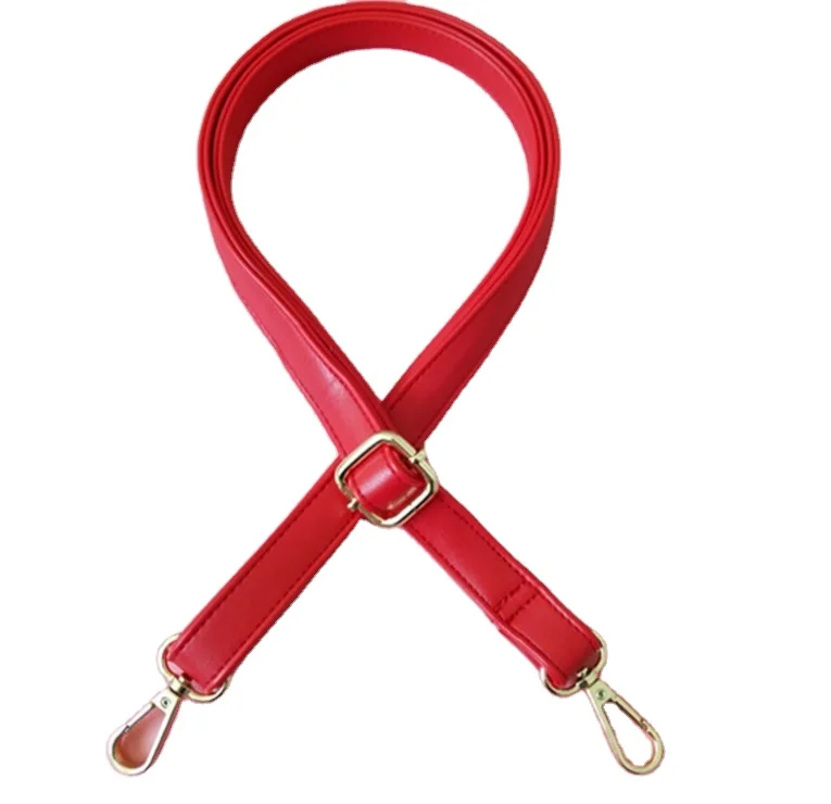 

Good replacement pu leather hand bag cross body strap adjustable bag straps, Red/brown/black/green/ white