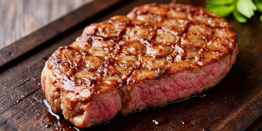 Steak doneness chart with different temperatures