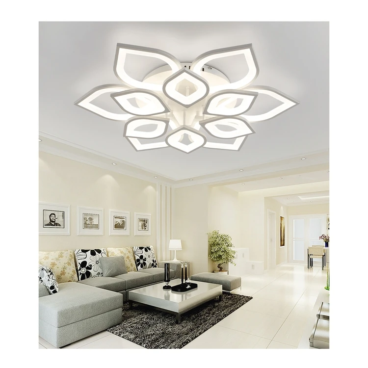 Acrylic Modern Led Lighting Ceiling Light With Remote Control Dimming