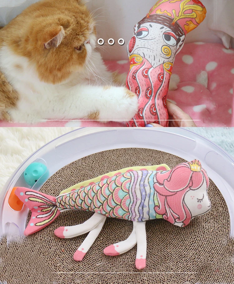 最畅销的猫玩具鱼含有猫草