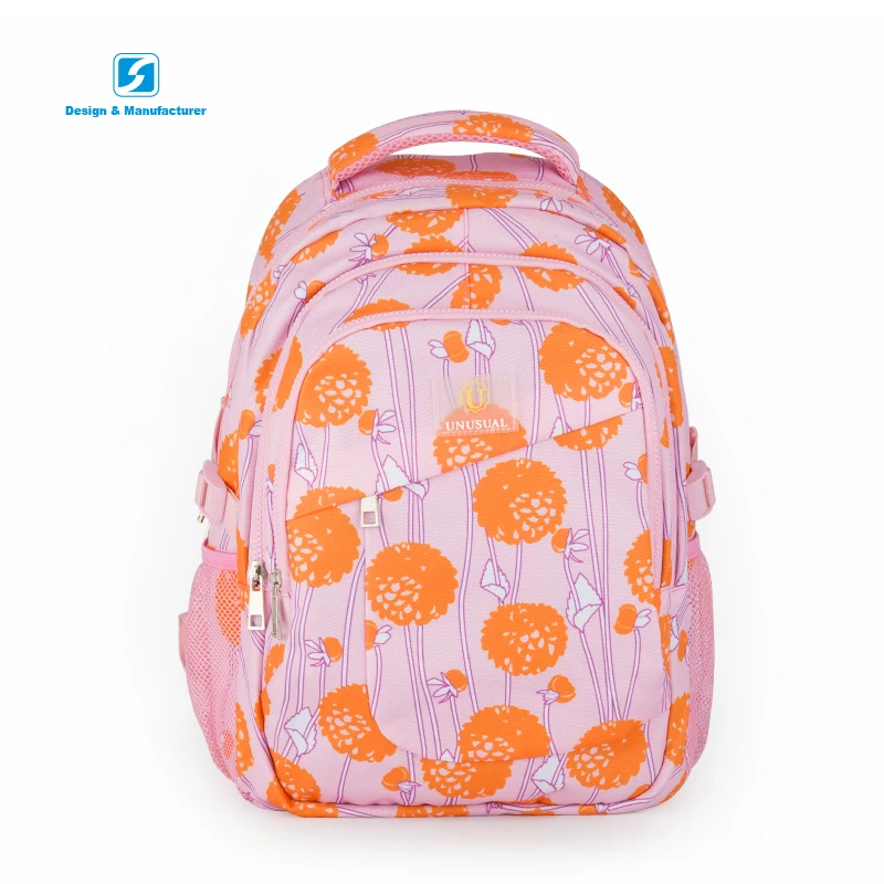 

Anti theft durable large capacity daily use girl school backpack bag, Pink