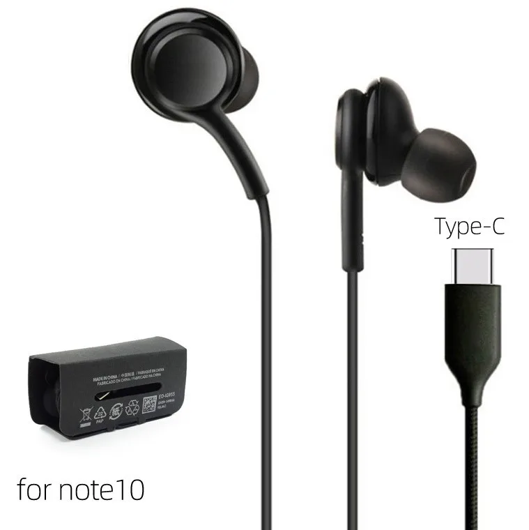 

Original For Samsung Galaxy Note10 EO-IG955 Earbuds Wired Headphone Bass Headset Music In-ear Earphones For Samsung Note 10