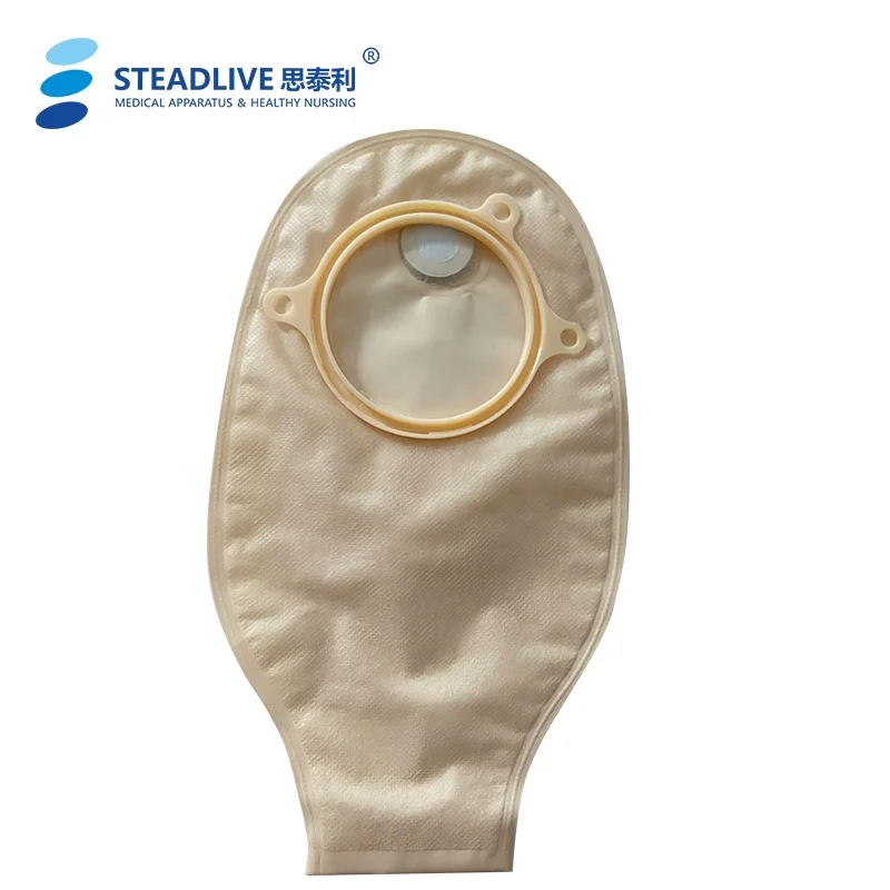 Drainage Postop Two Piece System Colostomy Bag With Adhesive Surface