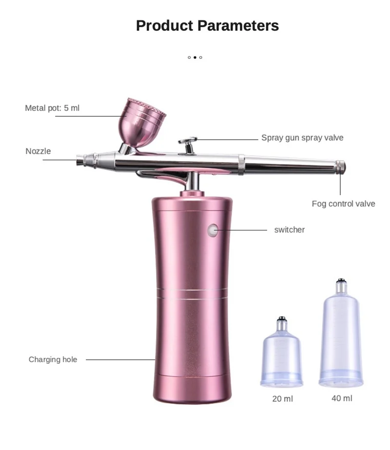 

Portable charging nano sprayer can be used for facial humidifier water replenishing sprayer.