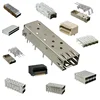 With Light Pipe Through Hole Right Angle 2x5 SFP+ Optical Fiber Cage Connector